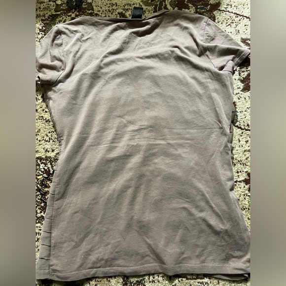 Ann Taylor Women’s light brown-camel top with ruffles - Picture 5 of 5